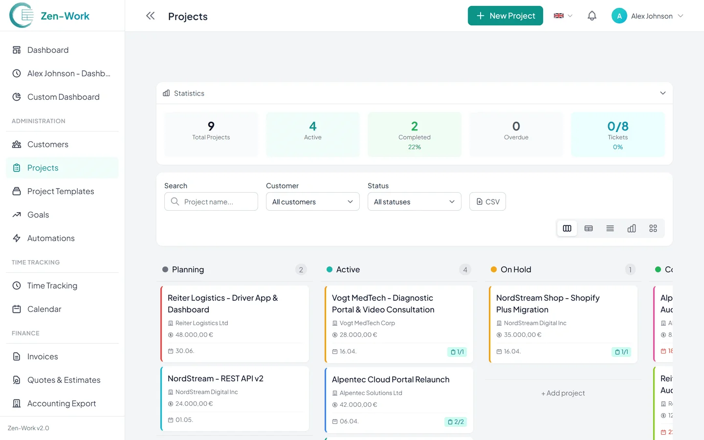Projects that run smoothly
