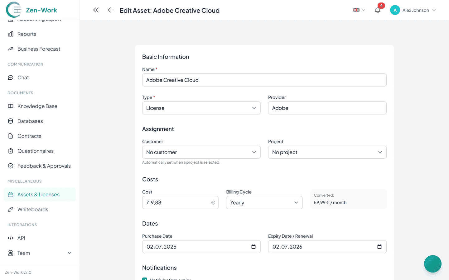 Centralized Asset Registry