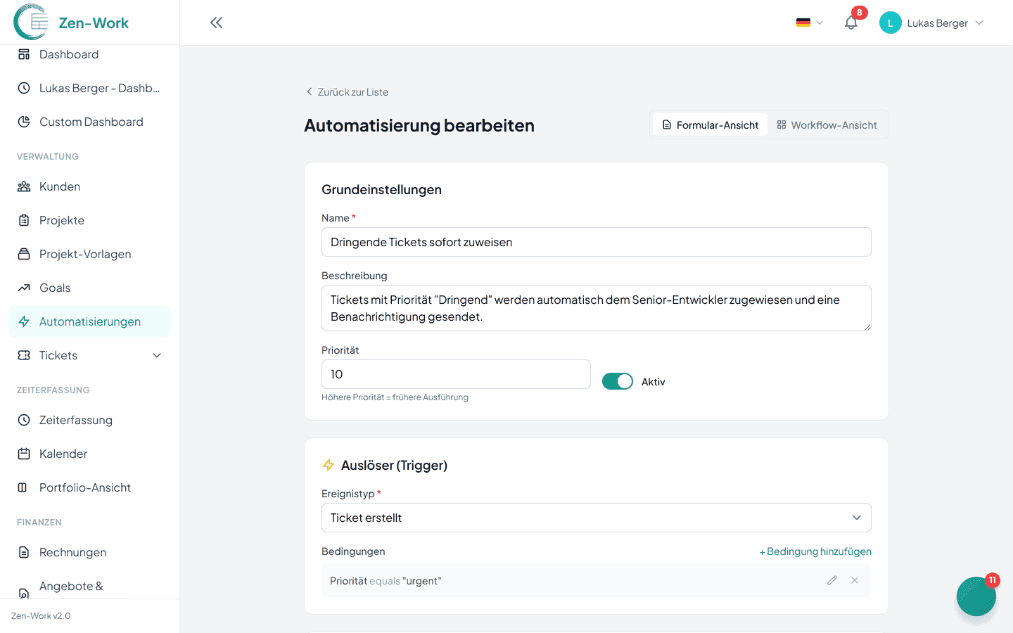 Intelligentes Phasen-Management