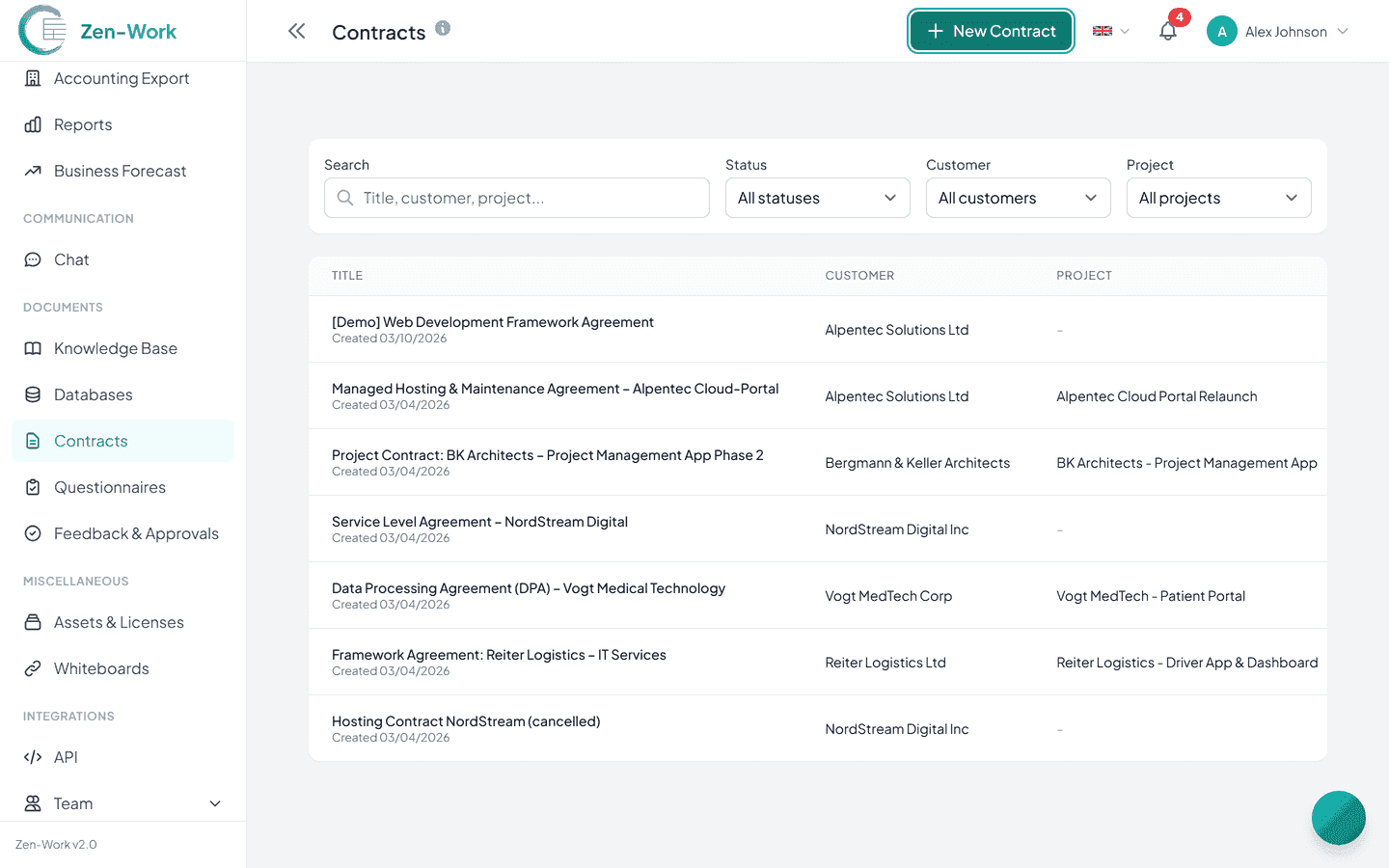 Create Contracts