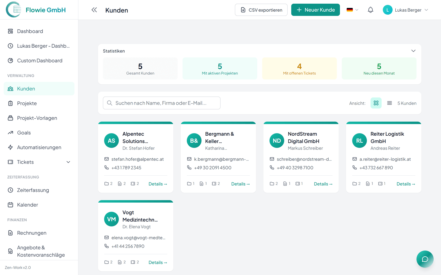 Kundenverwaltung die begeistert