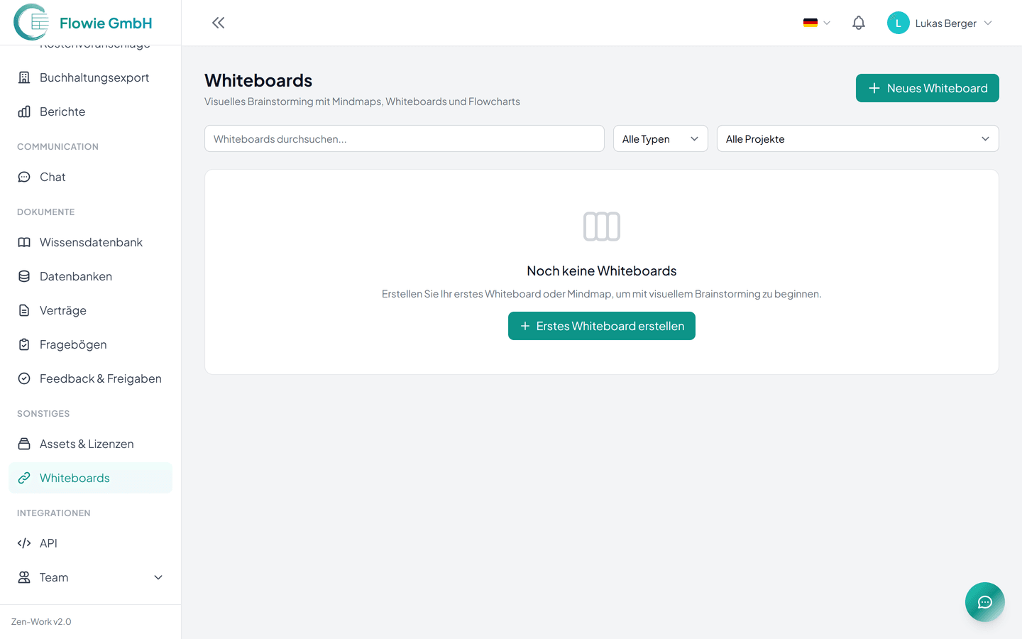 Whiteboards für kreative Zusammenarbeit
