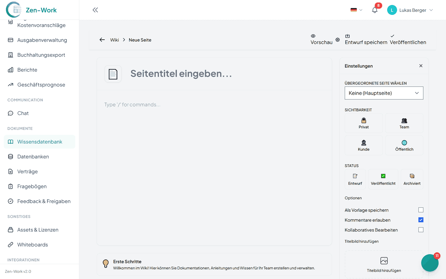 Wissen dokumentieren